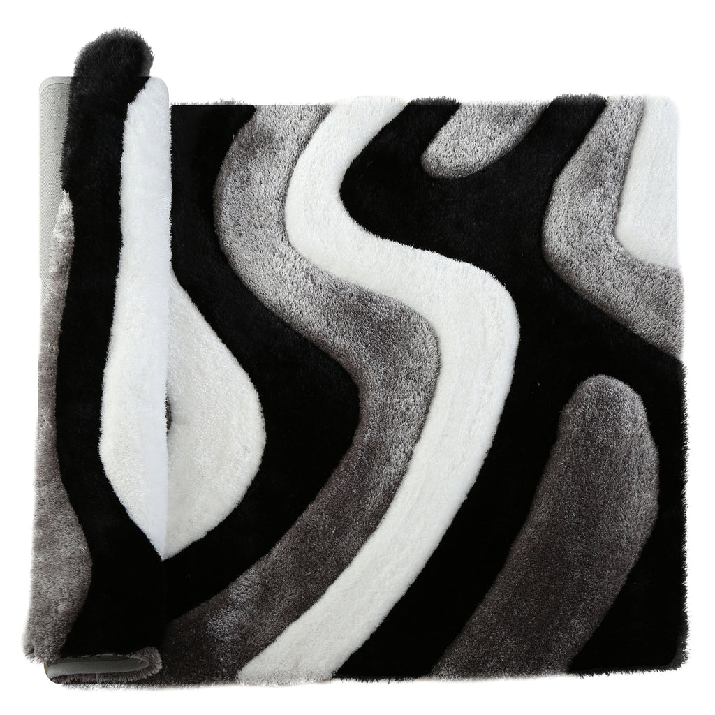 Tappeto dal design astratto Mateos Shag