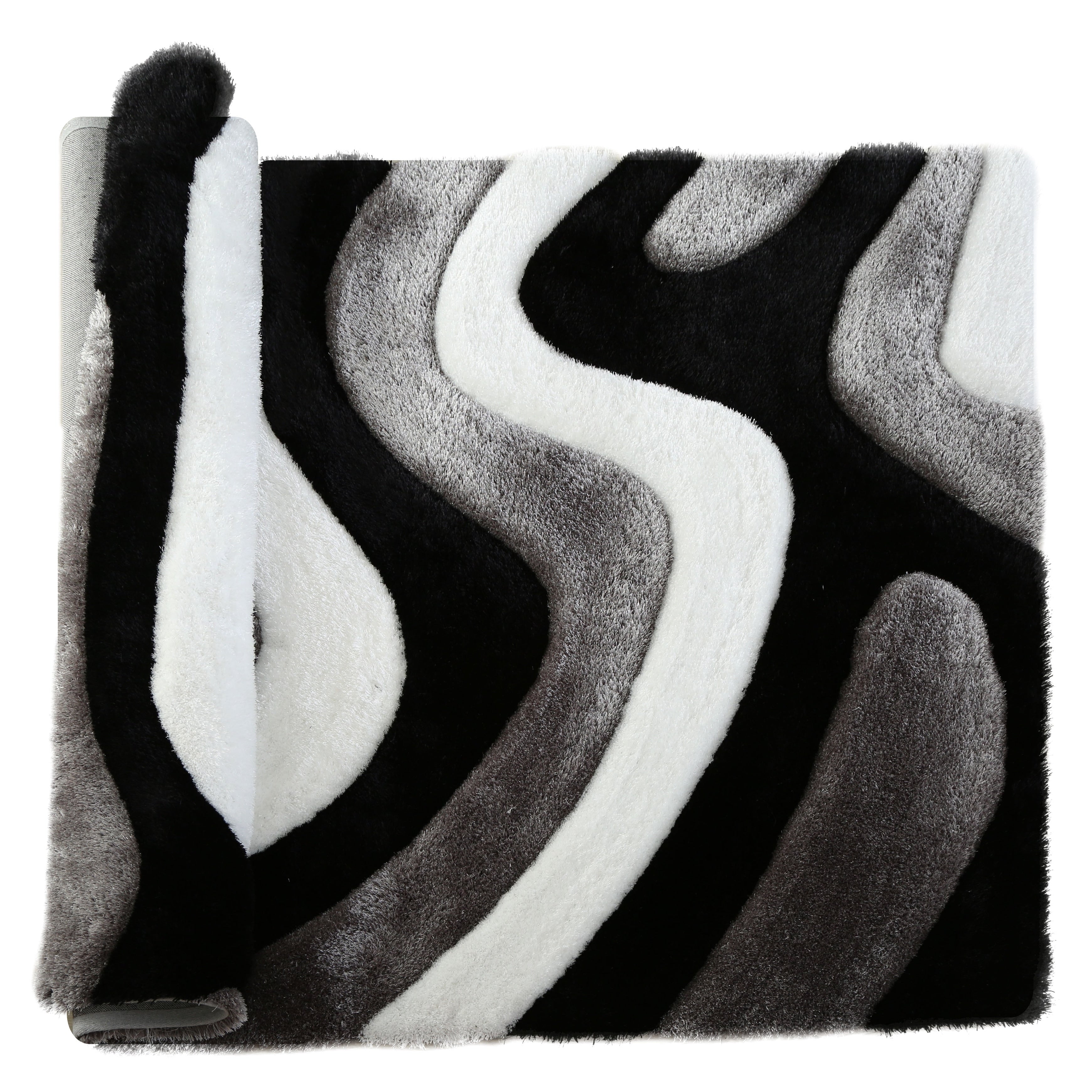Tappeto dal design astratto Mateos Shag