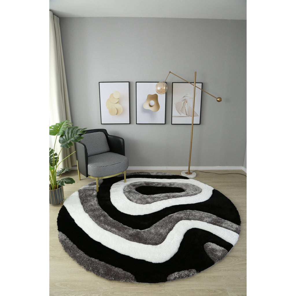 Tappeto dal design astratto Mateos Shag