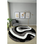 Tappeto dal design astratto Mateos Shag