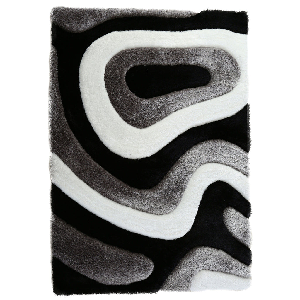 Tappeto dal design astratto Mateos Shag
