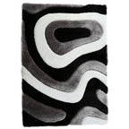 Tappeto dal design astratto Mateos Shag
