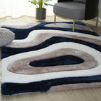 Tappeto dal design astratto Mateos Shag