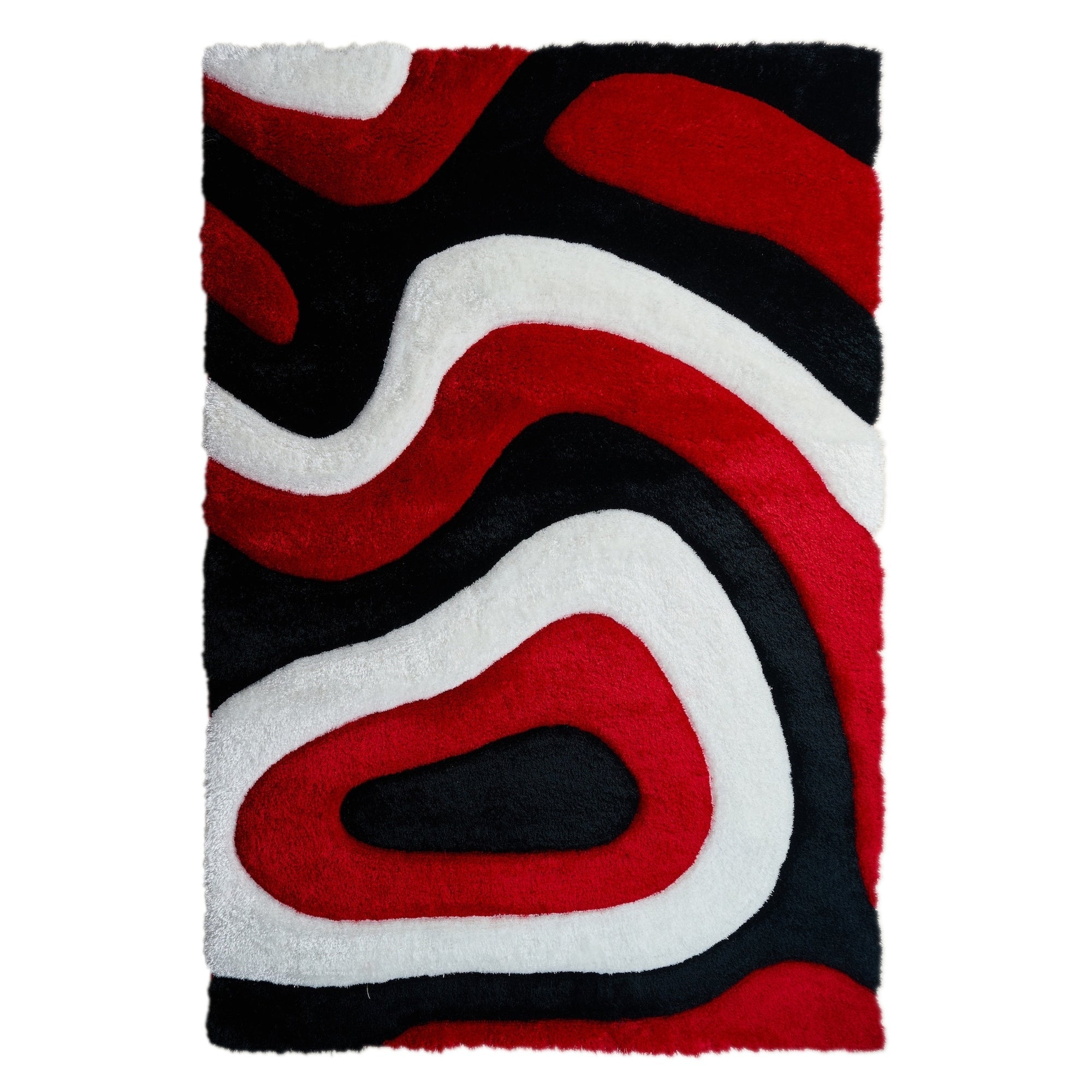 Tappeto dal design astratto Mateos Shag