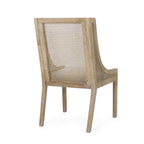 Sedie da pranzo imbottite in canna e legno Maurers (set di 2) di Christopher Knight Home