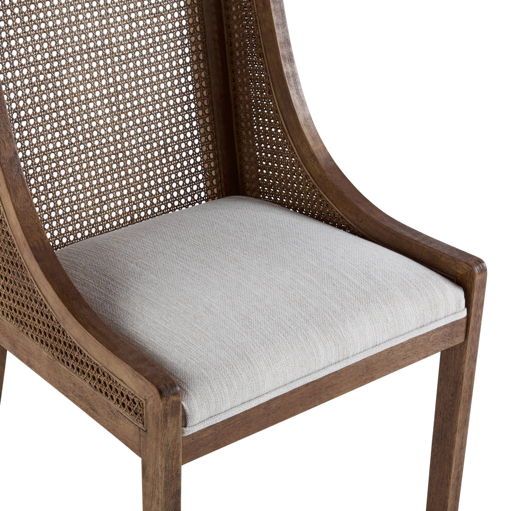 Sedie da pranzo imbottite in canna e legno Maurers (set di 2) di Christopher Knight Home