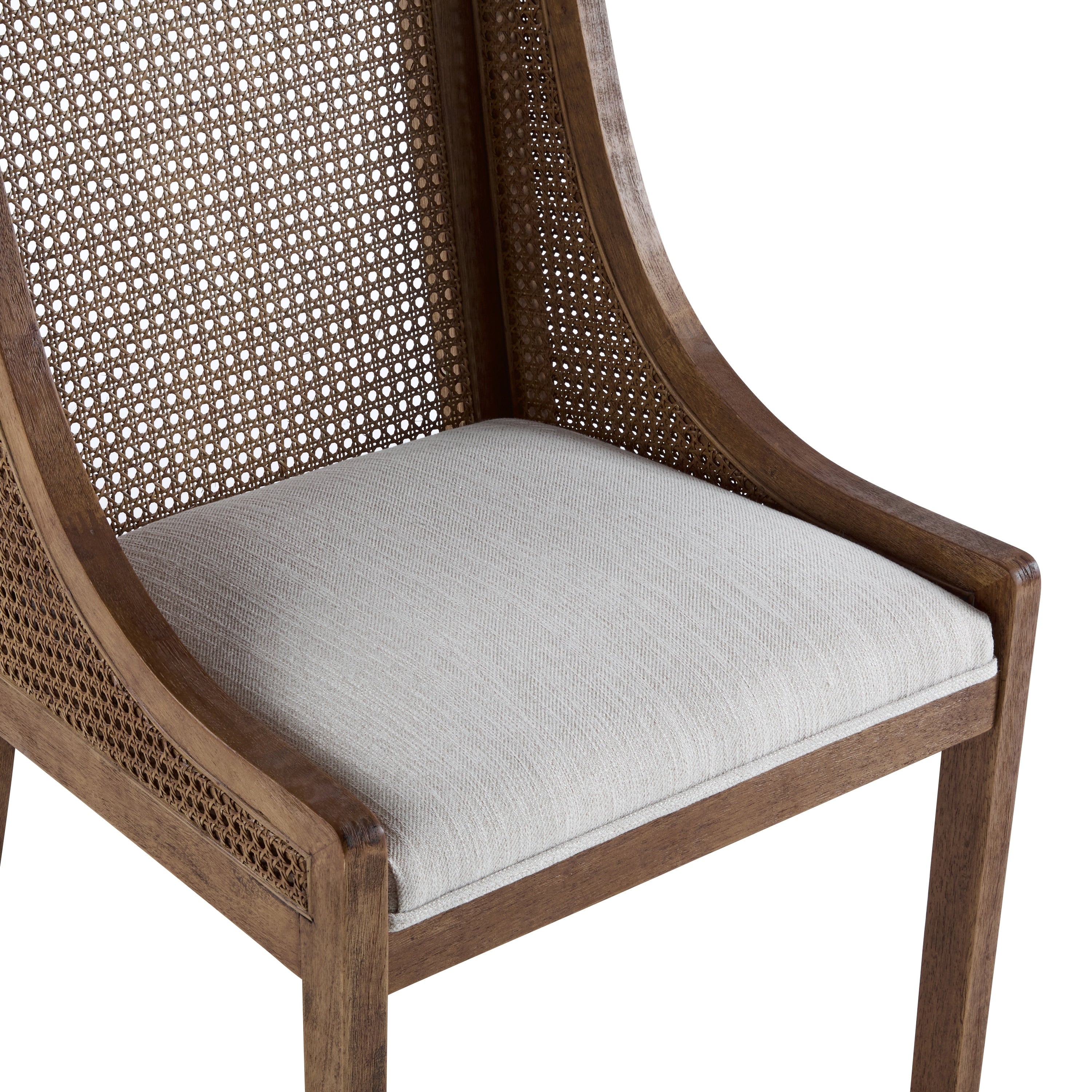 Sedie da pranzo imbottite in canna e legno Maurers (set di 2) di Christopher Knight Home