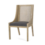 Sedie da pranzo imbottite in canna e legno Maurers (set di 2) di Christopher Knight Home