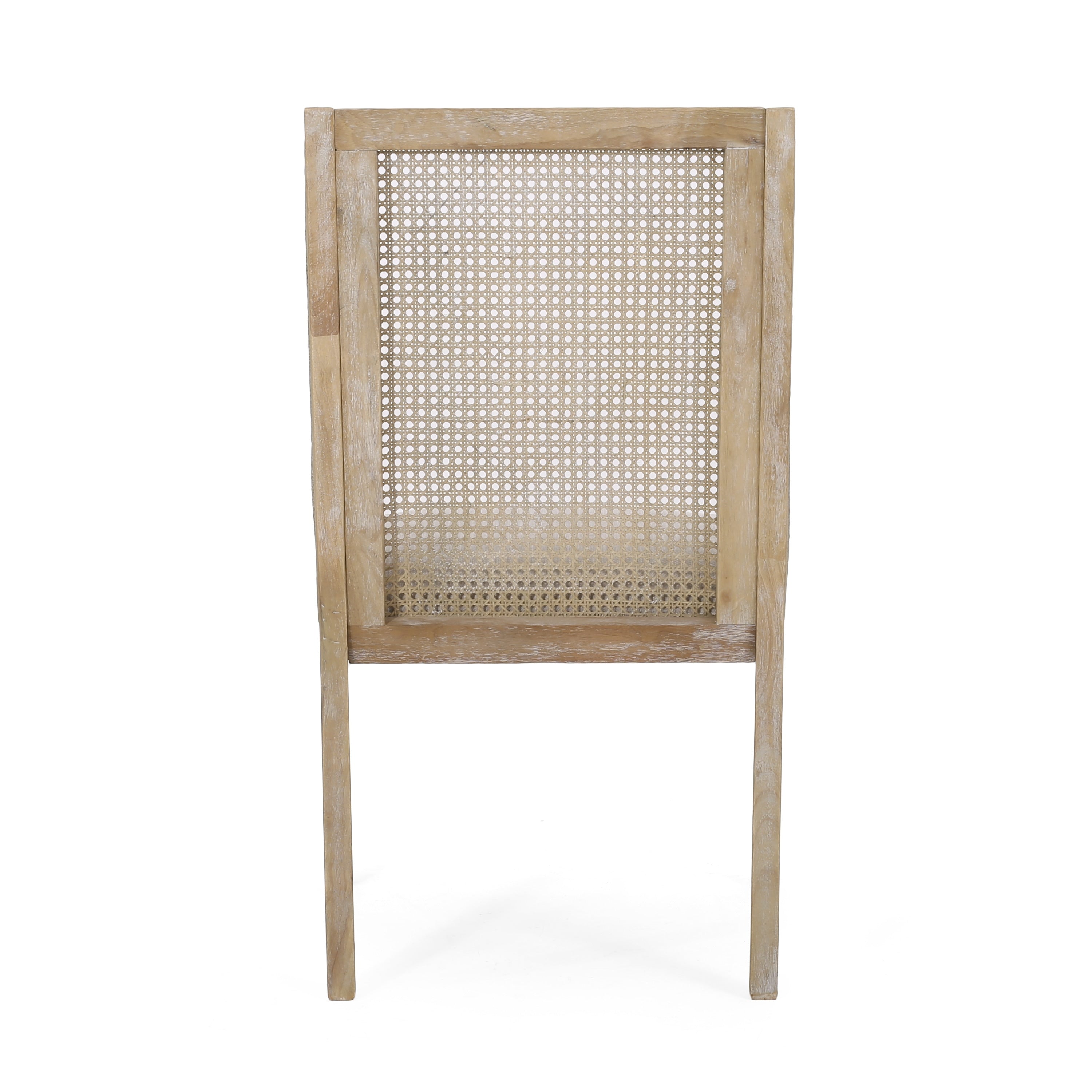 Sedie da pranzo imbottite in canna e legno Maurers (set di 2) di Christopher Knight Home