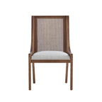 Sedie da pranzo imbottite in canna e legno Maurers (set di 2) di Christopher Knight Home