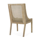 Sedie da pranzo imbottite in canna e legno Maurers (set di 2) di Christopher Knight Home