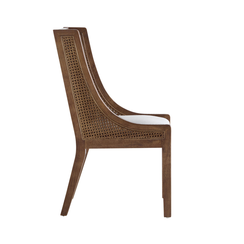 Sedie da pranzo imbottite in canna e legno Maurers (set di 2) di Christopher Knight Home