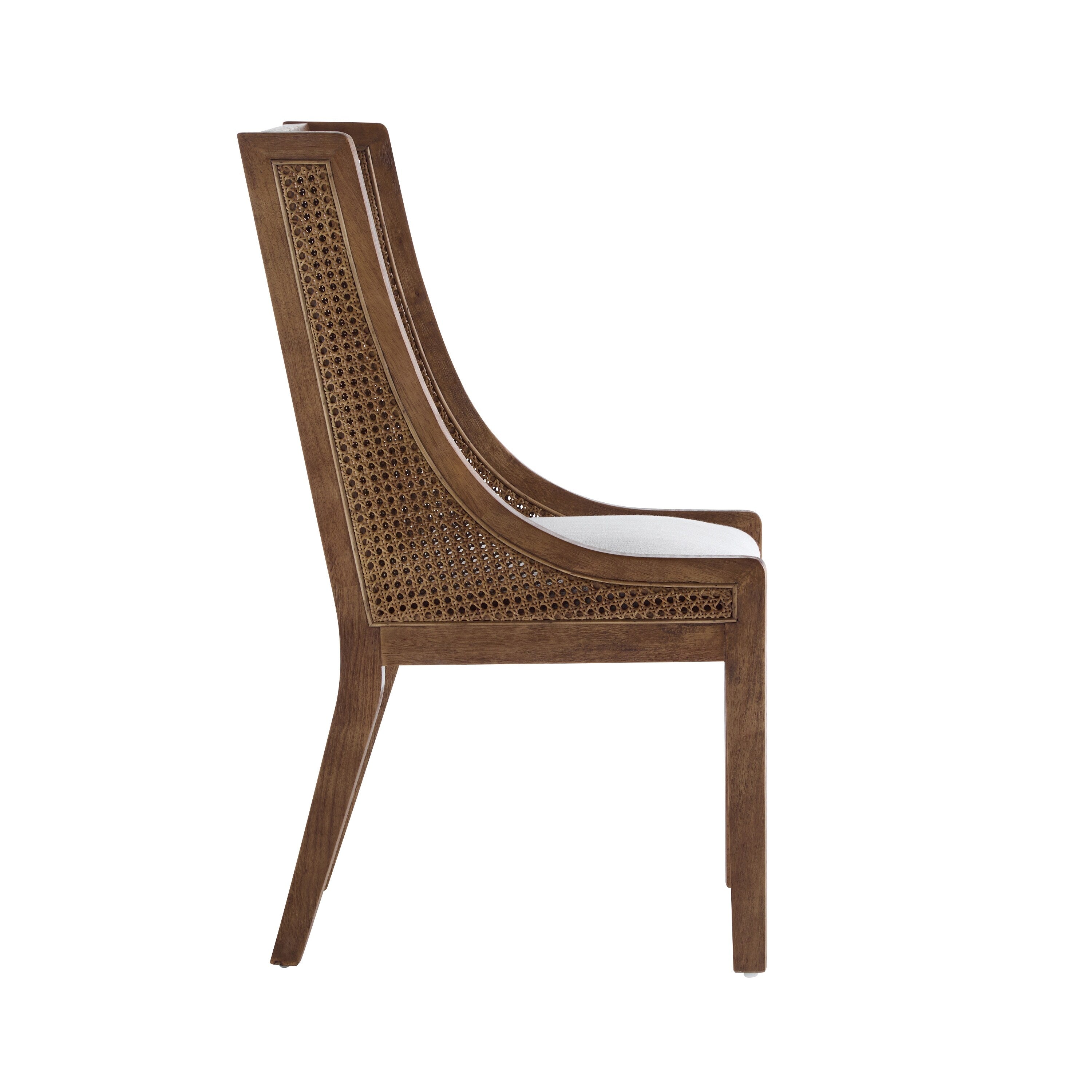 Sedie da pranzo imbottite in canna e legno Maurers (set di 2) di Christopher Knight Home