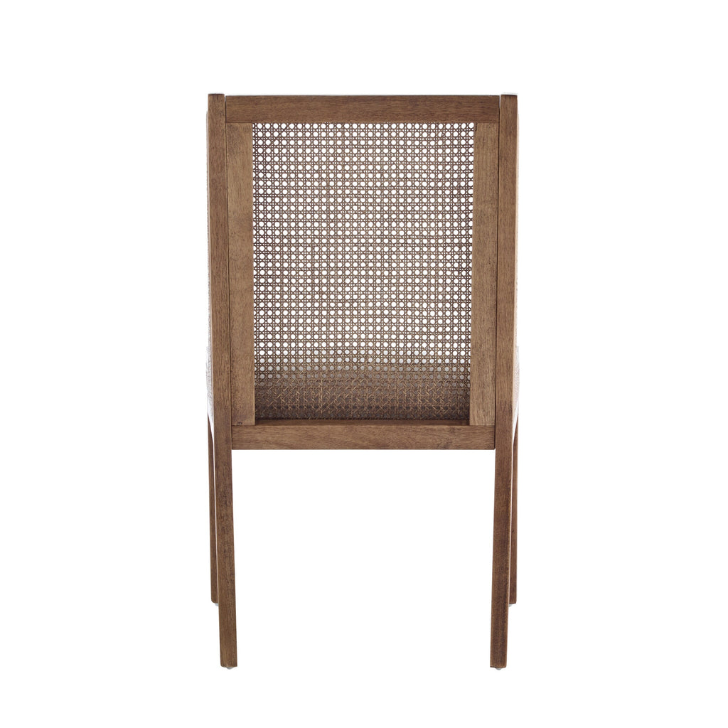 Sedie da pranzo imbottite in canna e legno Maurers (set di 2) di Christopher Knight Home