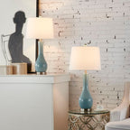 Set di lampade da tavolo in ceramica 28.5 con USB (set di 2)