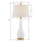 Set di lampade da tavolo in ceramica 28.5 con USB (set di 2)