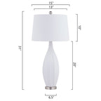 Set di 31 lampade da tavolo standard in porcellana bianca (set di 2) (set di 2)