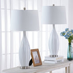 Set di 31 lampade da tavolo standard in porcellana bianca (set di 2) (set di 2)