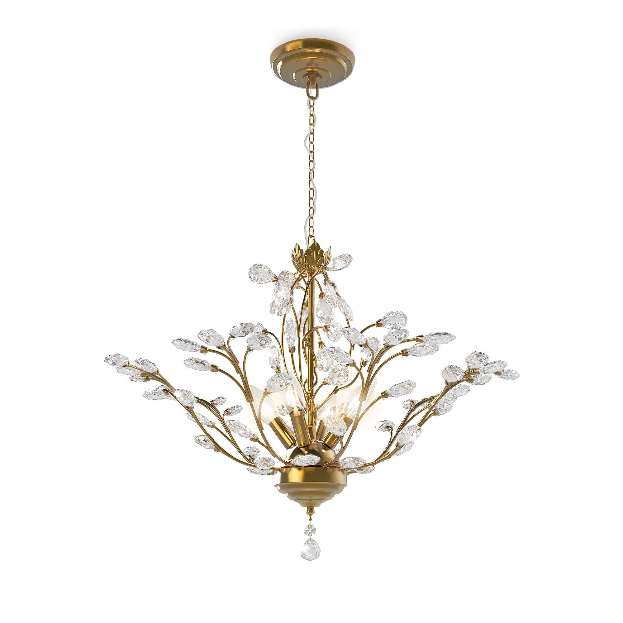 Maxax 4 - Lampadario classico/tradizionale unico con dettagli in cristallo