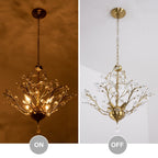 Maxax 4 - Lampadario classico/tradizionale unico con dettagli in cristallo