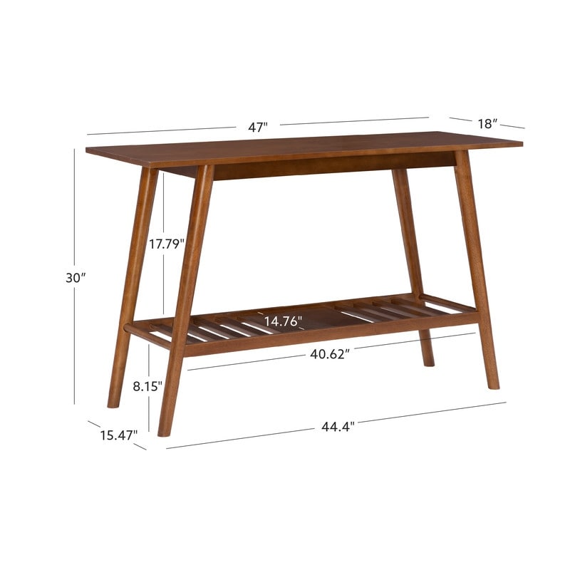Tavolo consolle Meade Mid-Century Modern