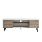 Mobile TV moderno di metà secolo per TV fino a 70 pollici, console multimediale per l'intrattenimento - 20,5'' A x 59'' L x 15,5'' P