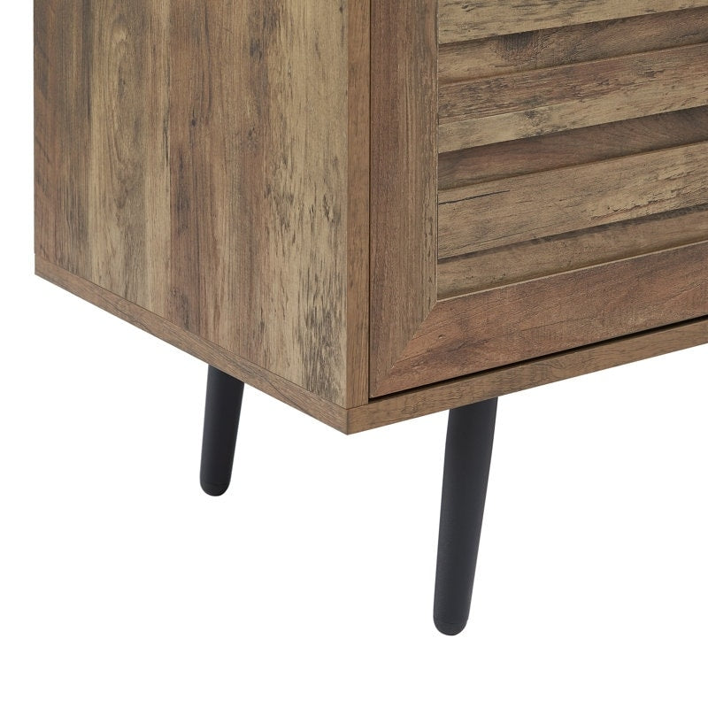 Mobile TV moderno di metà secolo per TV fino a 70 pollici, console multimediale per l'intrattenimento - 20,5'' A x 59'' L x 15,5'' P