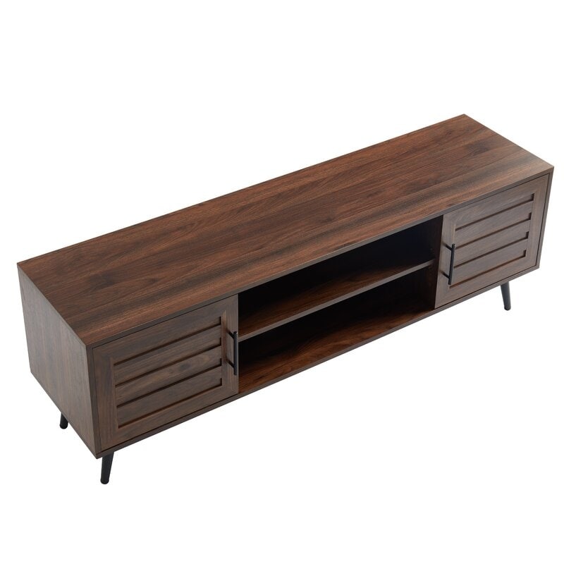 Mobile TV moderno di metà secolo per TV fino a 70 pollici, console multimediale per l'intrattenimento - 20,5'' A x 59'' L x 15,5'' P