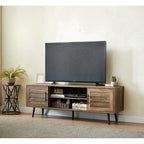 Mobile TV moderno di metà secolo per TV fino a 70 pollici, console multimediale per l'intrattenimento - 20,5'' A x 59'' L x 15,5'' P