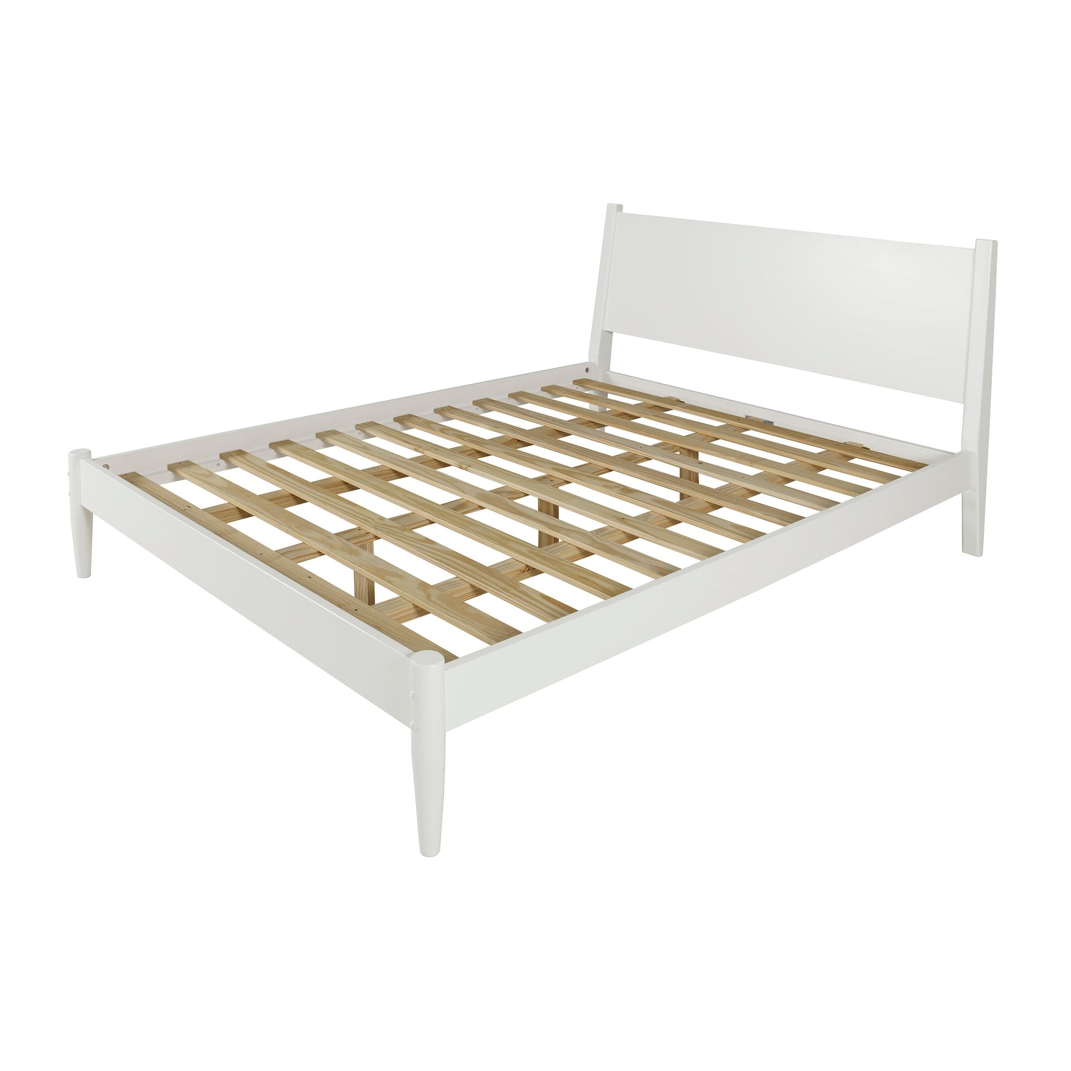 Letto a pannelli di metà secolo