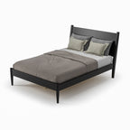 Letto a pannelli di metà secolo