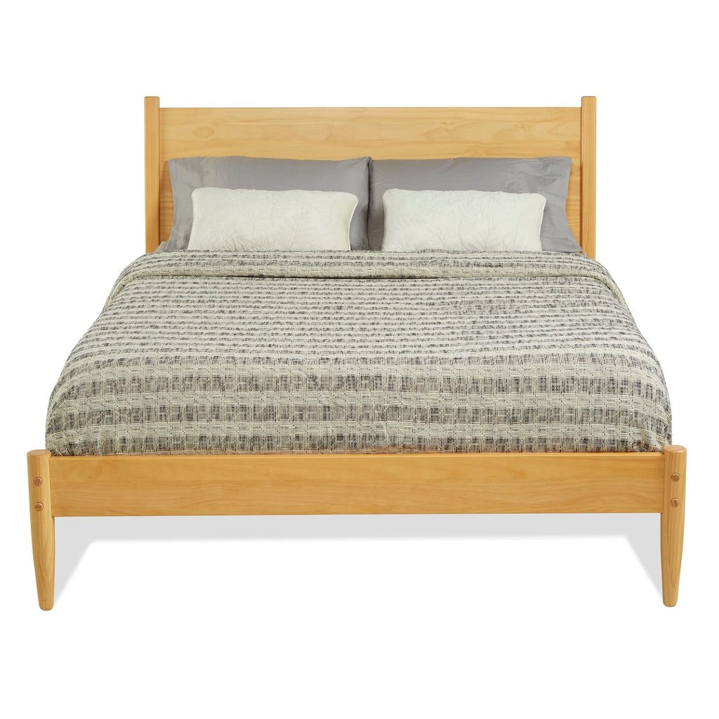 Letto a pannelli di metà secolo