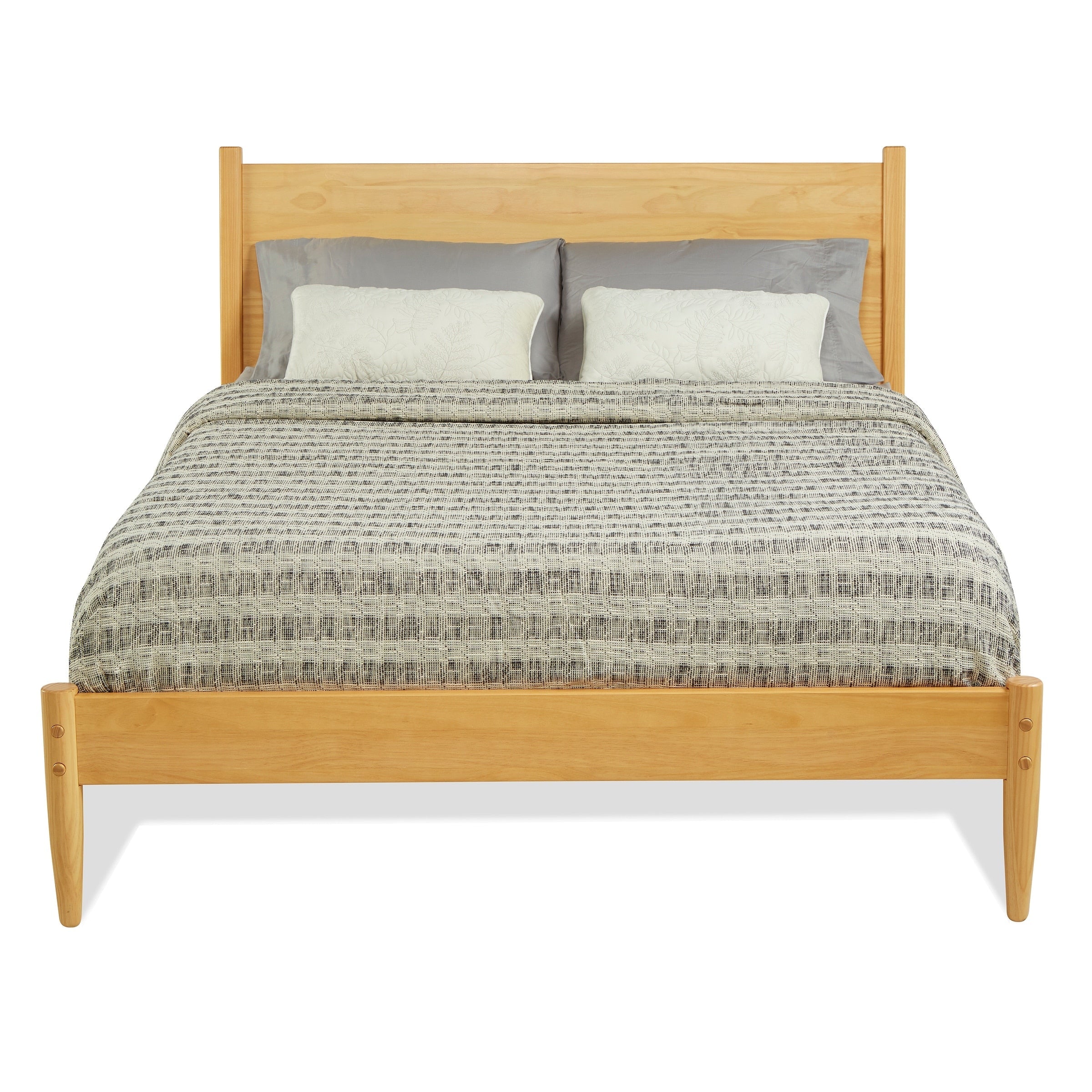 Letto a pannelli di metà secolo