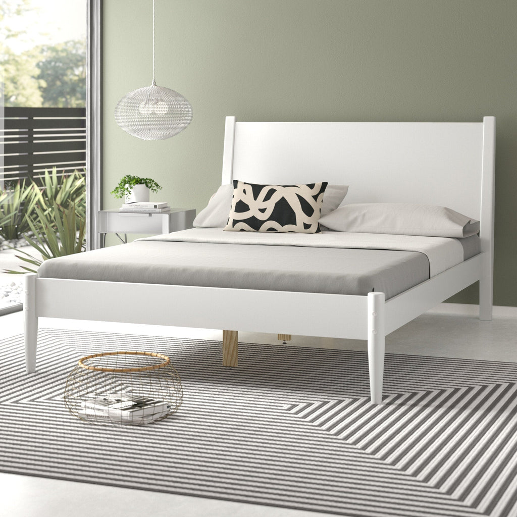 Letto a pannelli di metà secolo