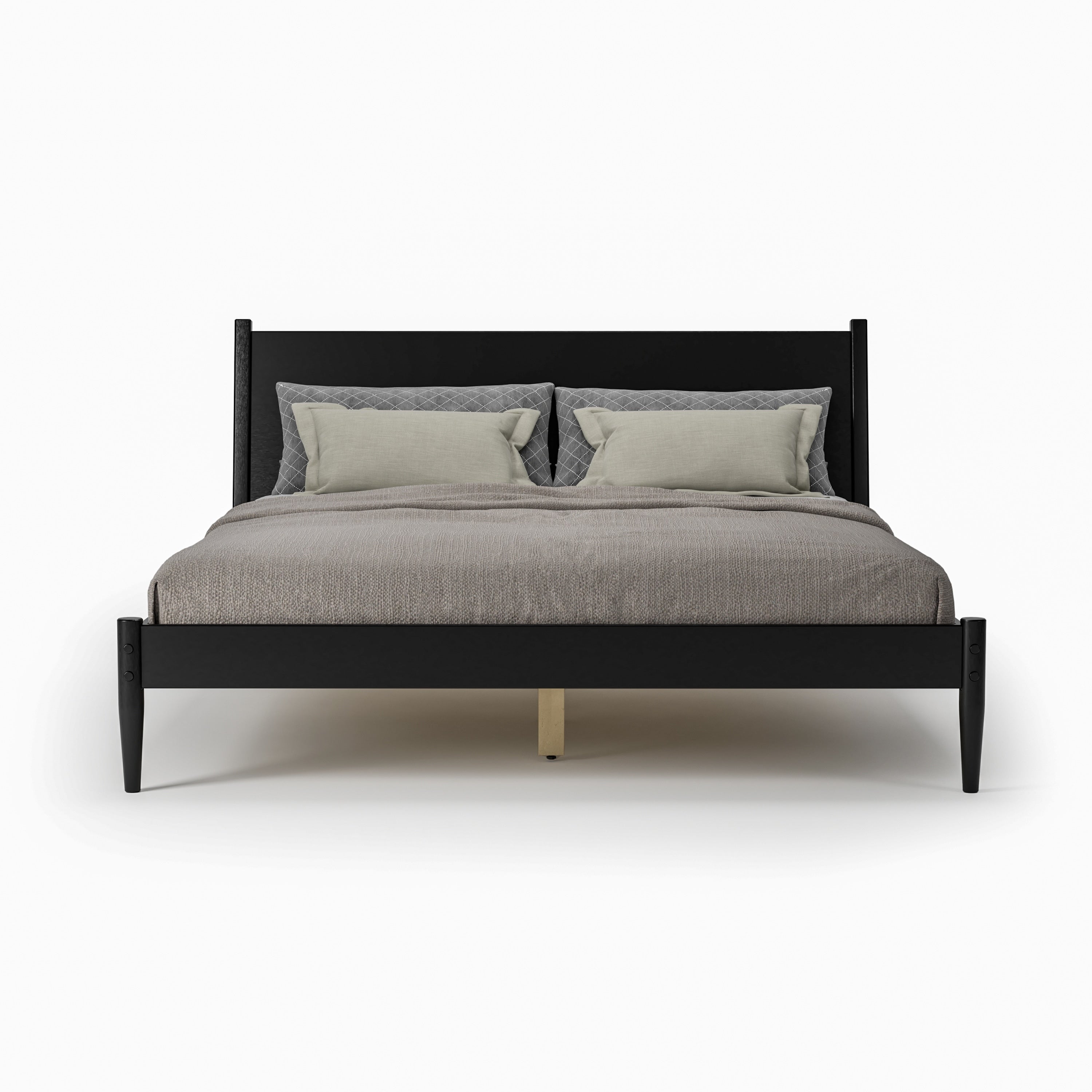 Letto a pannelli di metà secolo