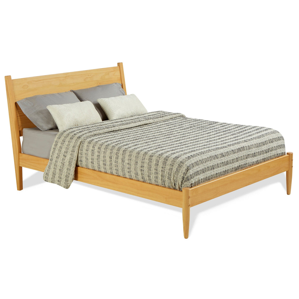 Letto a pannelli di metà secolo