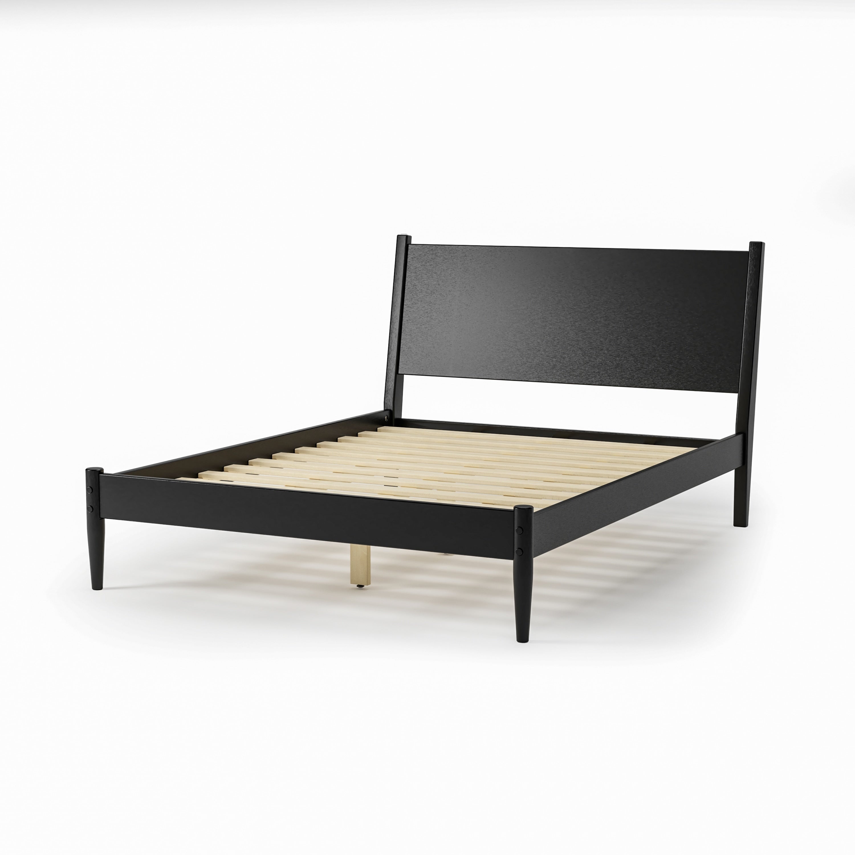 Letto a pannelli di metà secolo