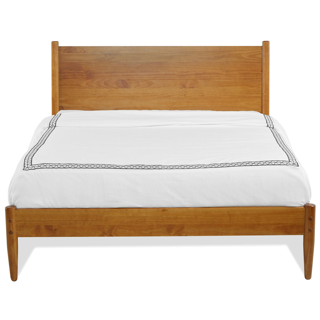 Letto a pannelli di metà secolo