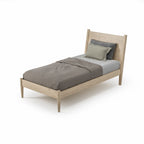 Letto a pannelli di metà secolo