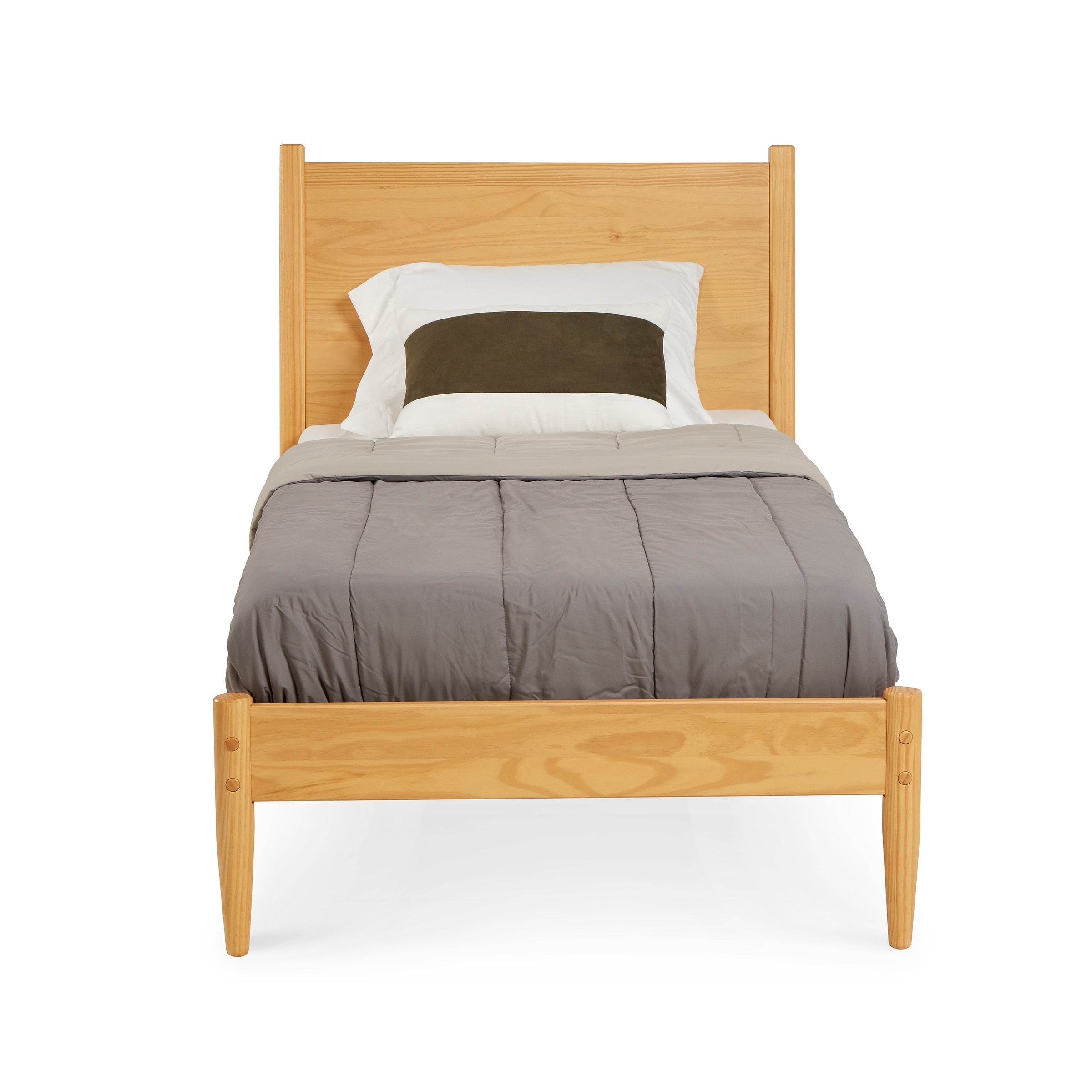 Letto a pannelli di metà secolo