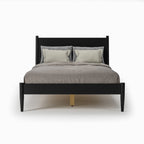 Letto a pannelli di metà secolo