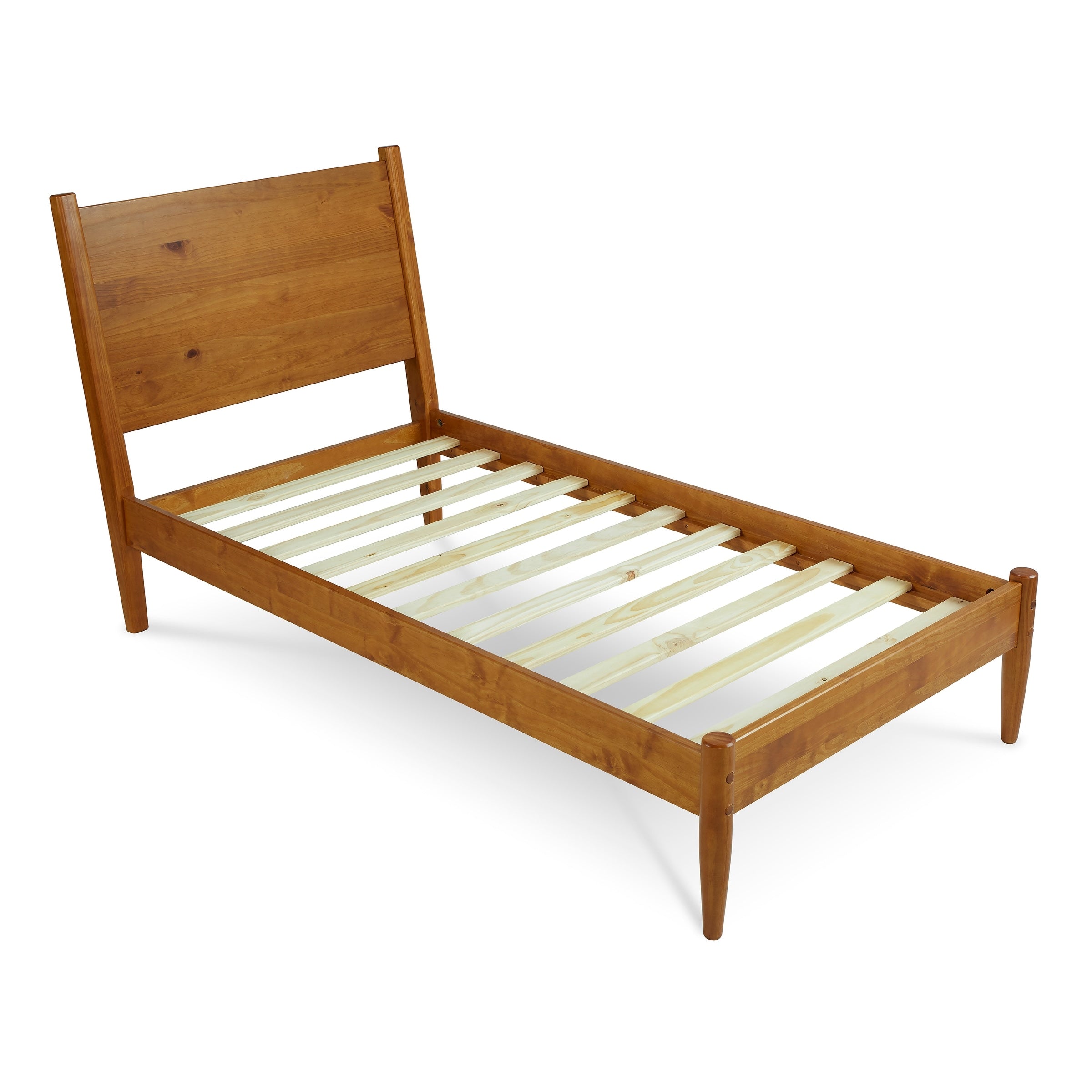 Letto a pannelli di metà secolo