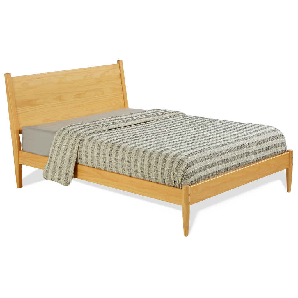 Letto a pannelli di metà secolo