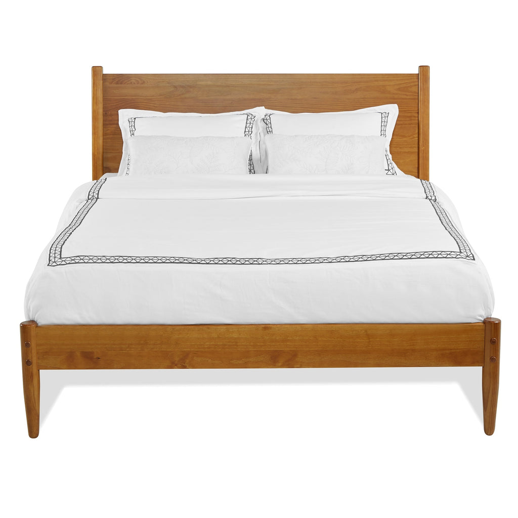 Letto a pannelli di metà secolo