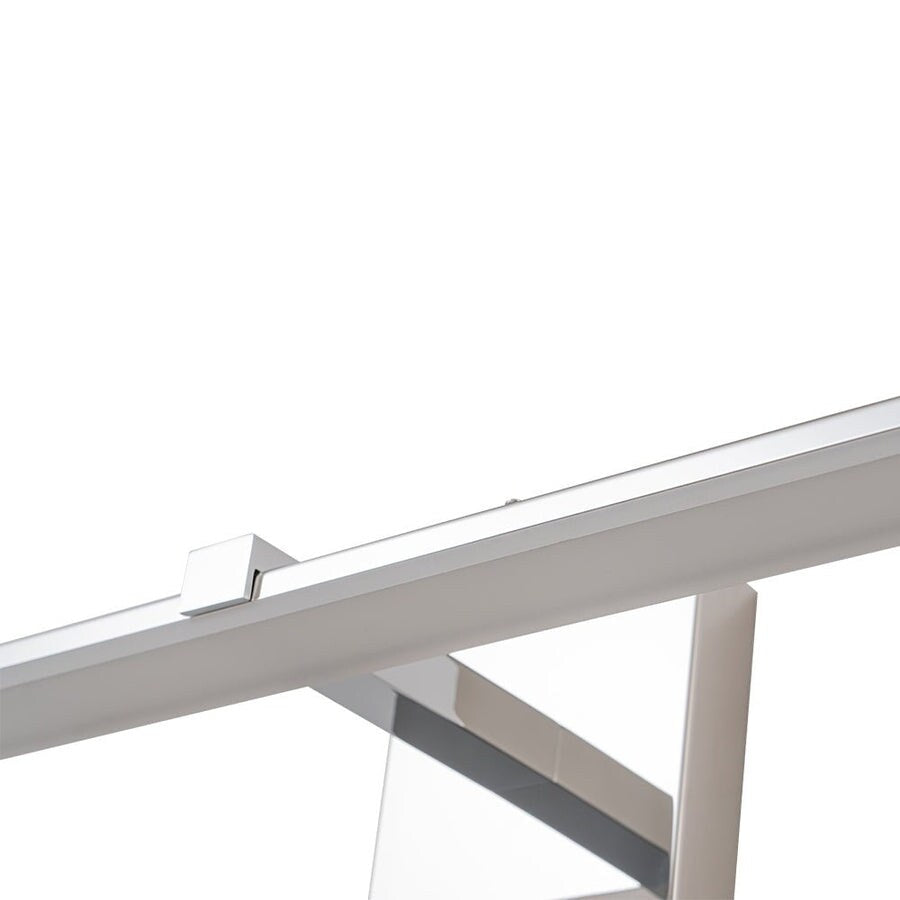 Lampada da toeletta lineare a LED dimmerabile cromata minimalista