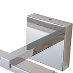 Lampada da toeletta lineare a LED dimmerabile cromata minimalista