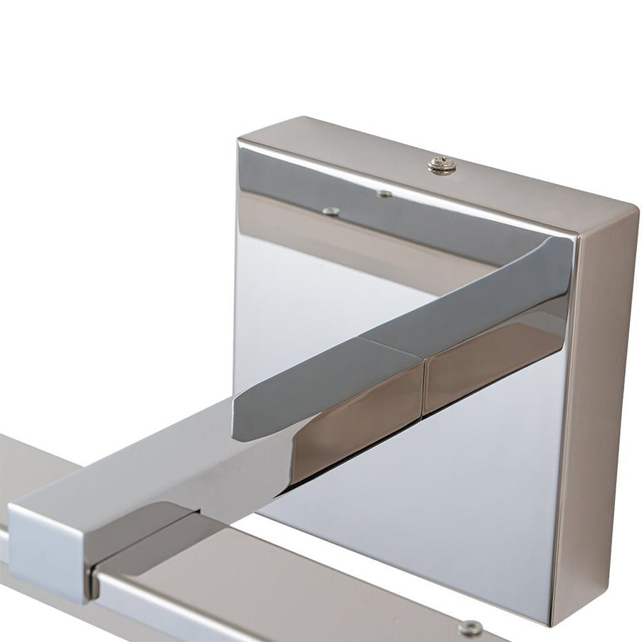 Lampada da toeletta lineare a LED dimmerabile cromata minimalista