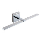 Lampada da toeletta lineare a LED dimmerabile cromata minimalista