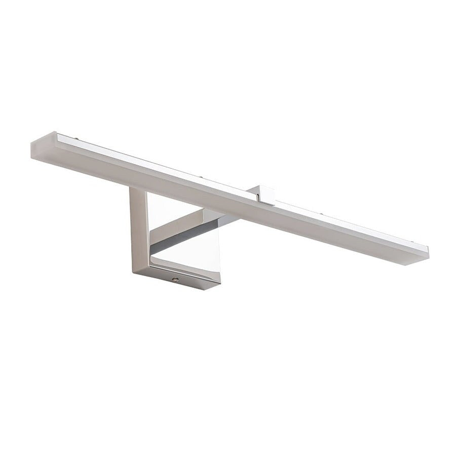 Lampada da toeletta lineare a LED dimmerabile cromata minimalista