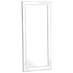 Specchio a figura intera in finto legno per un riflesso nitido e completo e per migliorare l'atmosfera della stanza - Argento - Figura intera